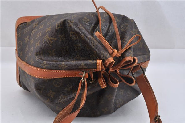 Authentic Louis Vuitton Monogram Noe Shoulder Drawstring Bag M42224 LV 2854F