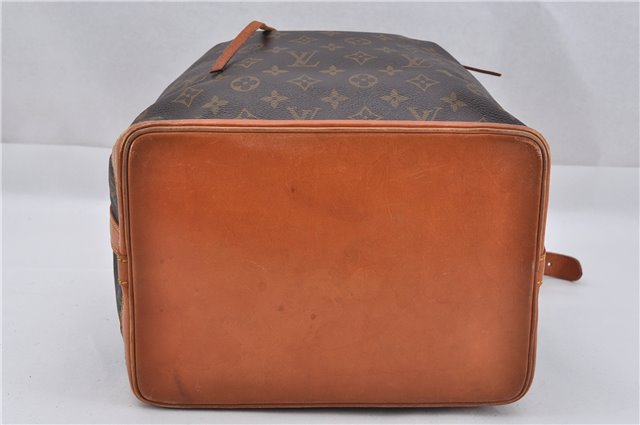 Authentic Louis Vuitton Monogram Noe Shoulder Drawstring Bag M42224 LV 2854F