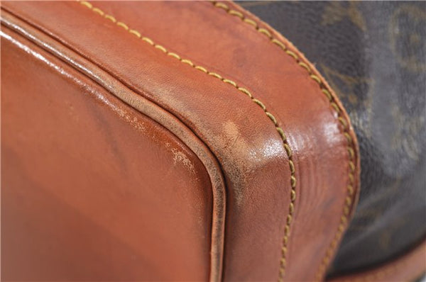 Authentic Louis Vuitton Monogram Noe Shoulder Drawstring Bag M42224 LV 2854F