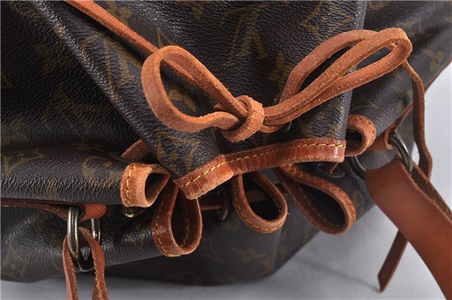 Authentic Louis Vuitton Monogram Noe Shoulder Drawstring Bag M42224 LV 2854F