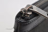 Authentic SAINT LAURENT RIVE GAUCHE Clutch Bag Canvas Leather 581369 Black 2854I