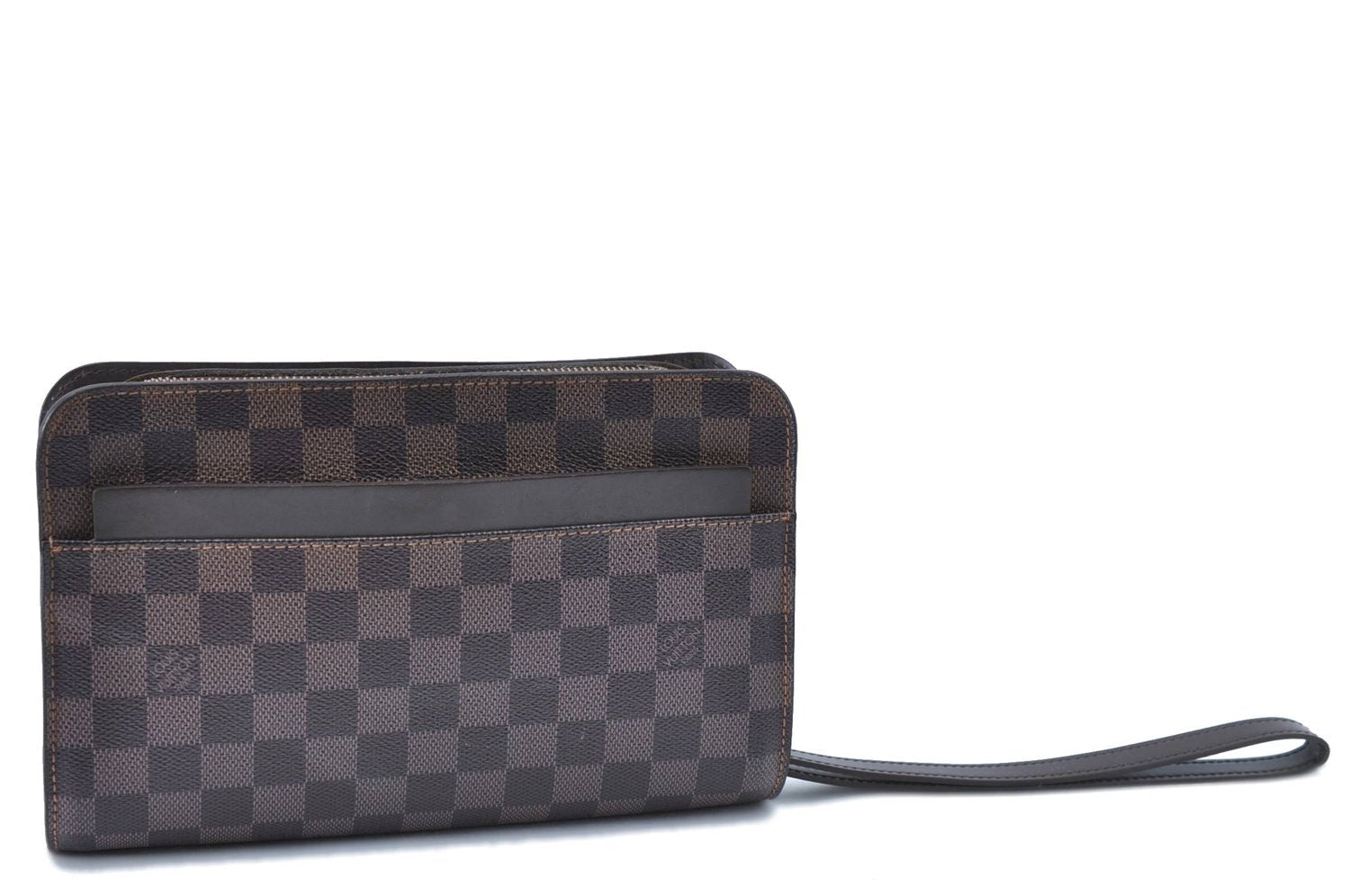 Authentic Louis Vuitton Damier Saint Louis Clutch Hand Bag Purse N51993 LV 2855D