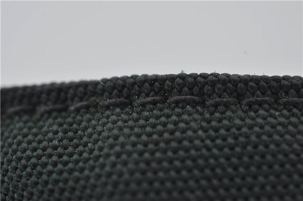 Authentic GUCCI Bamboo 2Way Shoulder Hand Bag Nylon Leather 0011638 Green 2855E