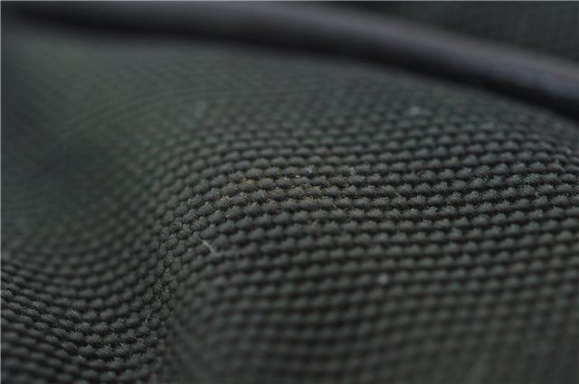 Authentic GUCCI Bamboo 2Way Shoulder Hand Bag Nylon Leather 0011638 Green 2855E