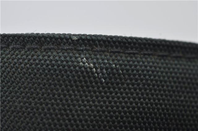 Authentic GUCCI Bamboo 2Way Shoulder Hand Bag Nylon Leather 0011638 Green 2855E