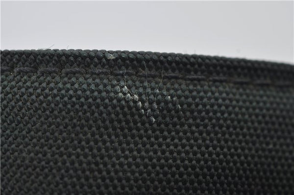 Authentic GUCCI Bamboo 2Way Shoulder Hand Bag Nylon Leather 0011638 Green 2855E