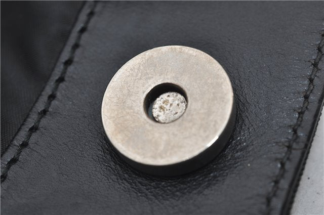 Authentic GUCCI Bamboo 2Way Shoulder Hand Bag Nylon Leather 0011638 Green 2855E