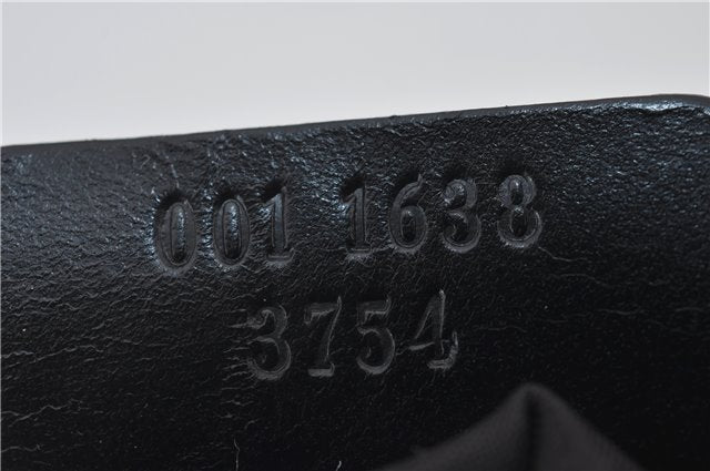 Authentic GUCCI Bamboo 2Way Shoulder Hand Bag Nylon Leather 0011638 Green 2855E