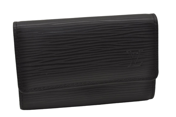 Authentic Louis Vuitton Epi Multicles 6 Key Case Black M63812 LV 2855I