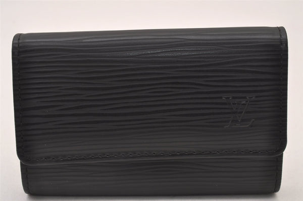 Authentic Louis Vuitton Epi Multicles 6 Key Case Black M63812 LV 2855I