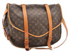 Authentic Louis Vuitton Monogram Saumur 43 Shoulder Cross Bag M42252 LV 2856F