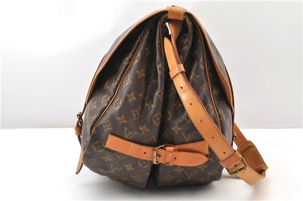 Authentic Louis Vuitton Monogram Saumur 43 Shoulder Cross Bag M42252 LV 2856F