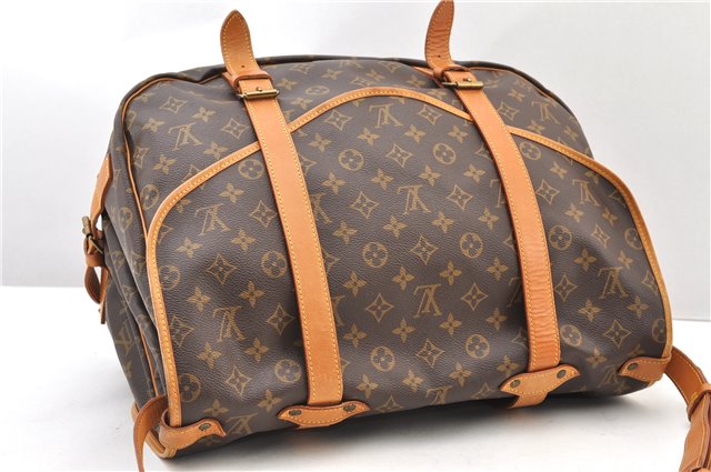 Authentic Louis Vuitton Monogram Saumur 43 Shoulder Cross Bag M42252 LV 2856F