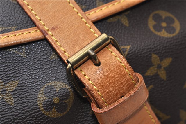 Authentic Louis Vuitton Monogram Saumur 43 Shoulder Cross Bag M42252 LV 2856F