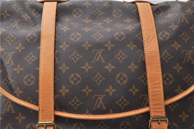 Authentic Louis Vuitton Monogram Saumur 43 Shoulder Cross Bag M42252 LV 2856F