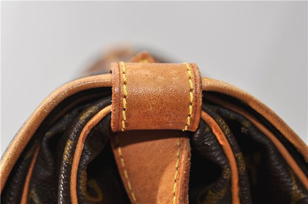 Authentic Louis Vuitton Monogram Saumur 43 Shoulder Cross Bag M42252 LV 2856F
