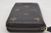 Authentic GUCCI Bee & Star Vintage Long Wallet Purse Leather 495062 Black 2856I