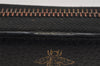 Authentic GUCCI Bee & Star Vintage Long Wallet Purse Leather 495062 Black 2856I