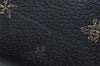 Authentic GUCCI Bee & Star Vintage Long Wallet Purse Leather 495062 Black 2856I