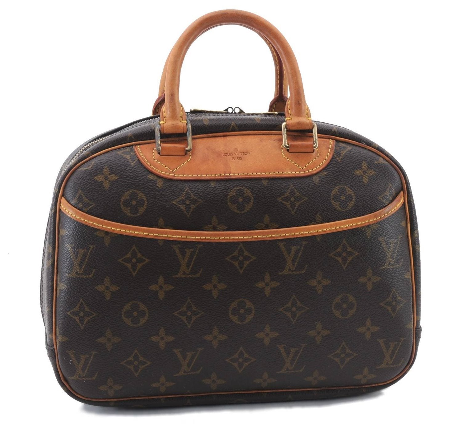 Authentic Louis Vuitton Monogram Trouville Hand Bag Purse M42228 LV 2857D