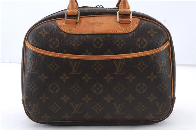 Authentic Louis Vuitton Monogram Trouville Hand Bag Purse M42228 LV 2857D