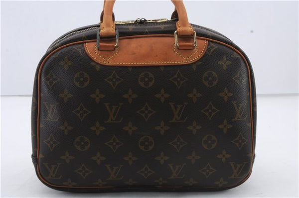Authentic Louis Vuitton Monogram Trouville Hand Bag Purse M42228 LV 2857D