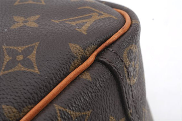 Authentic Louis Vuitton Monogram Trouville Hand Bag Purse M42228 LV 2857D