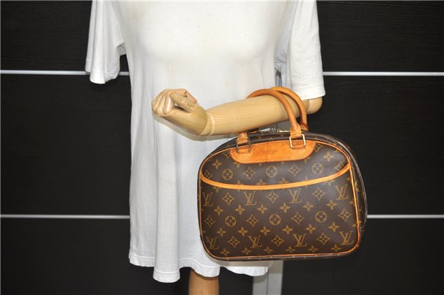 Authentic Louis Vuitton Monogram Trouville Hand Bag Purse M42228 LV 2857D