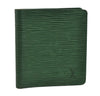 Auth Louis Vuitton Epi Porte Billets 6 Cartes Credit Wallet M63314 Green 2857I