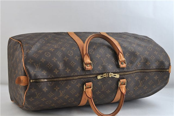 Authentic Louis Vuitton Monogram Keepall 55 Boston Bag M41424 LV 2858D