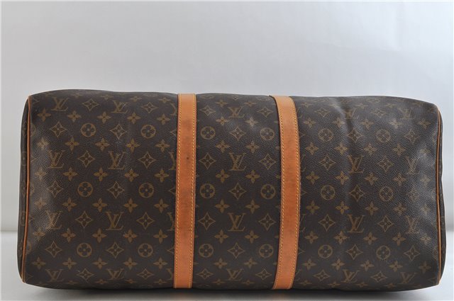 Authentic Louis Vuitton Monogram Keepall 55 Boston Bag M41424 LV 2858D