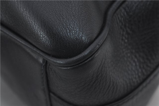 Authentic GUCCI Vintage Shoulder Cross Body Bag Purse Leather Black Junk 2858E