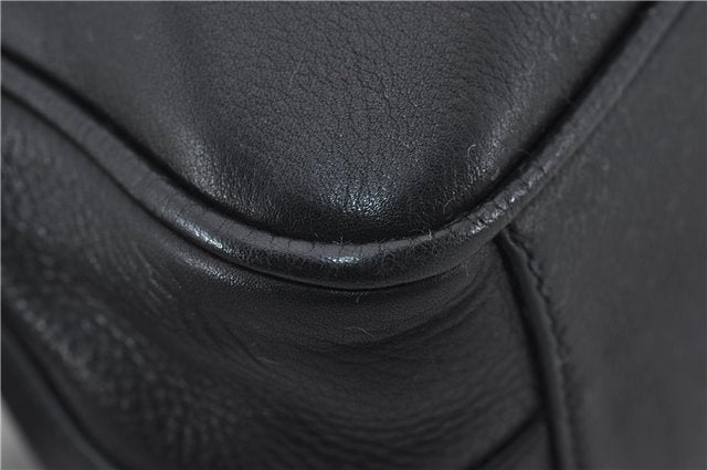 Authentic GUCCI Vintage Shoulder Cross Body Bag Purse Leather Black Junk 2858E