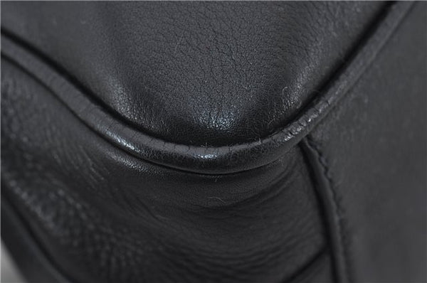 Authentic GUCCI Vintage Shoulder Cross Body Bag Purse Leather Black Junk 2858E