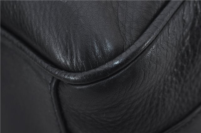 Authentic GUCCI Vintage Shoulder Cross Body Bag Purse Leather Black Junk 2858E