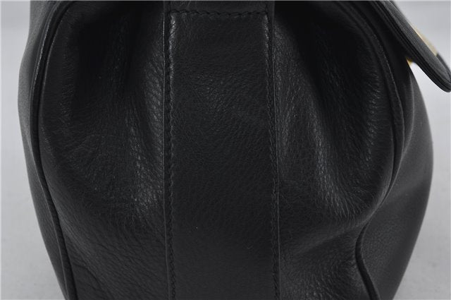 Authentic GUCCI Vintage Shoulder Cross Body Bag Purse Leather Black Junk 2858E