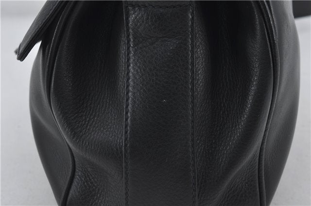 Authentic GUCCI Vintage Shoulder Cross Body Bag Purse Leather Black Junk 2858E