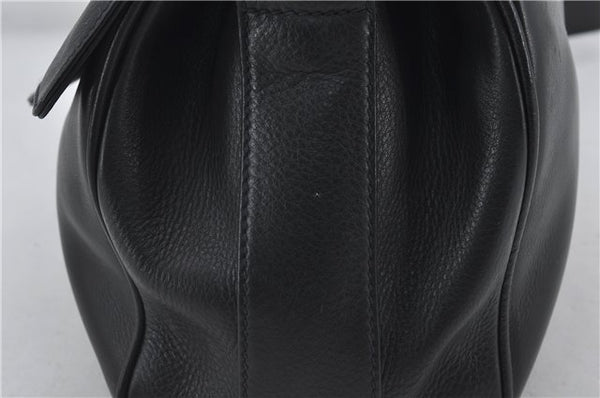 Authentic GUCCI Vintage Shoulder Cross Body Bag Purse Leather Black Junk 2858E