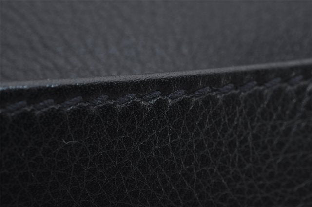 Authentic GUCCI Vintage Shoulder Cross Body Bag Purse Leather Black Junk 2858E