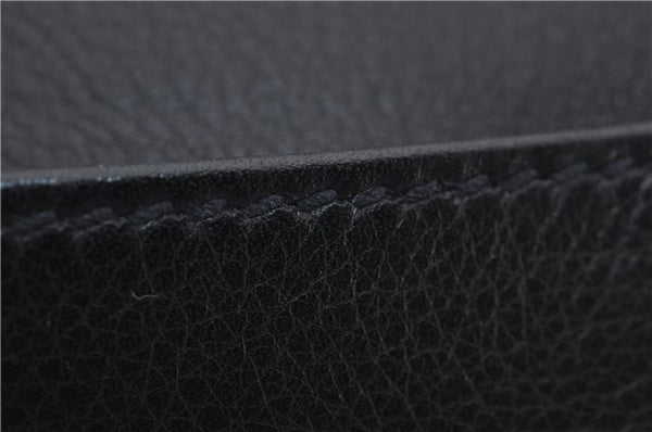 Authentic GUCCI Vintage Shoulder Cross Body Bag Purse Leather Black Junk 2858E