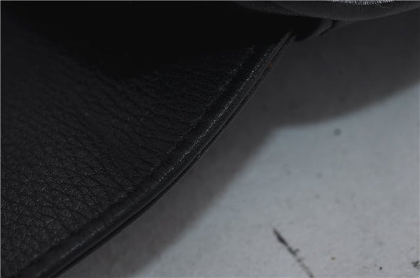 Authentic GUCCI Vintage Shoulder Cross Body Bag Purse Leather Black Junk 2858E