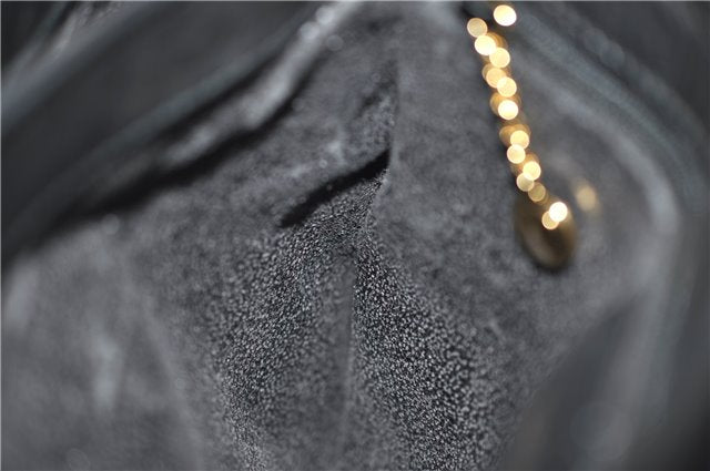 Authentic GUCCI Vintage Shoulder Cross Body Bag Purse Leather Black Junk 2858E