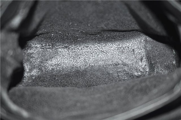 Authentic GUCCI Vintage Shoulder Cross Body Bag Purse Leather Black Junk 2858E