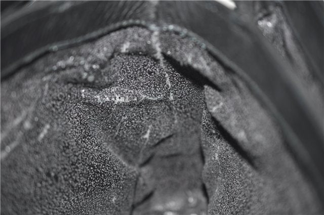 Authentic GUCCI Vintage Shoulder Cross Body Bag Purse Leather Black Junk 2858E