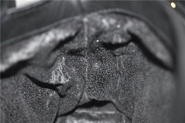 Authentic GUCCI Vintage Shoulder Cross Body Bag Purse Leather Black Junk 2858E