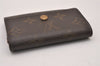 Authentic Louis Vuitton Monogram Porte Monnaie Plat Coin Purse M61930 LV 2858I