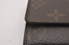 Authentic Louis Vuitton Monogram Porte Monnaie Plat Coin Purse M61930 LV 2858I