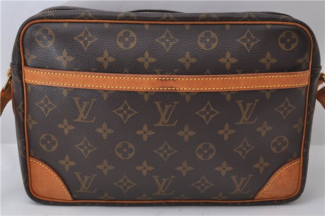 Auth Louis Vuitton Monogram Trocadero 30 Shoulder Cross Body Bag M51272 LV 2859D