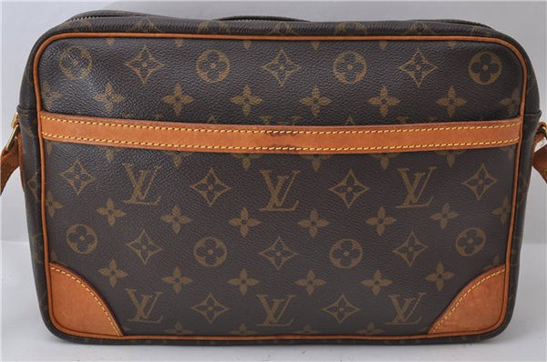 Auth Louis Vuitton Monogram Trocadero 30 Shoulder Cross Body Bag M51272 LV 2859D