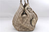 Authentic GUCCI Guccissima Sukey Shoulder Tote Bag GG Leather 211944 Gold 2860E